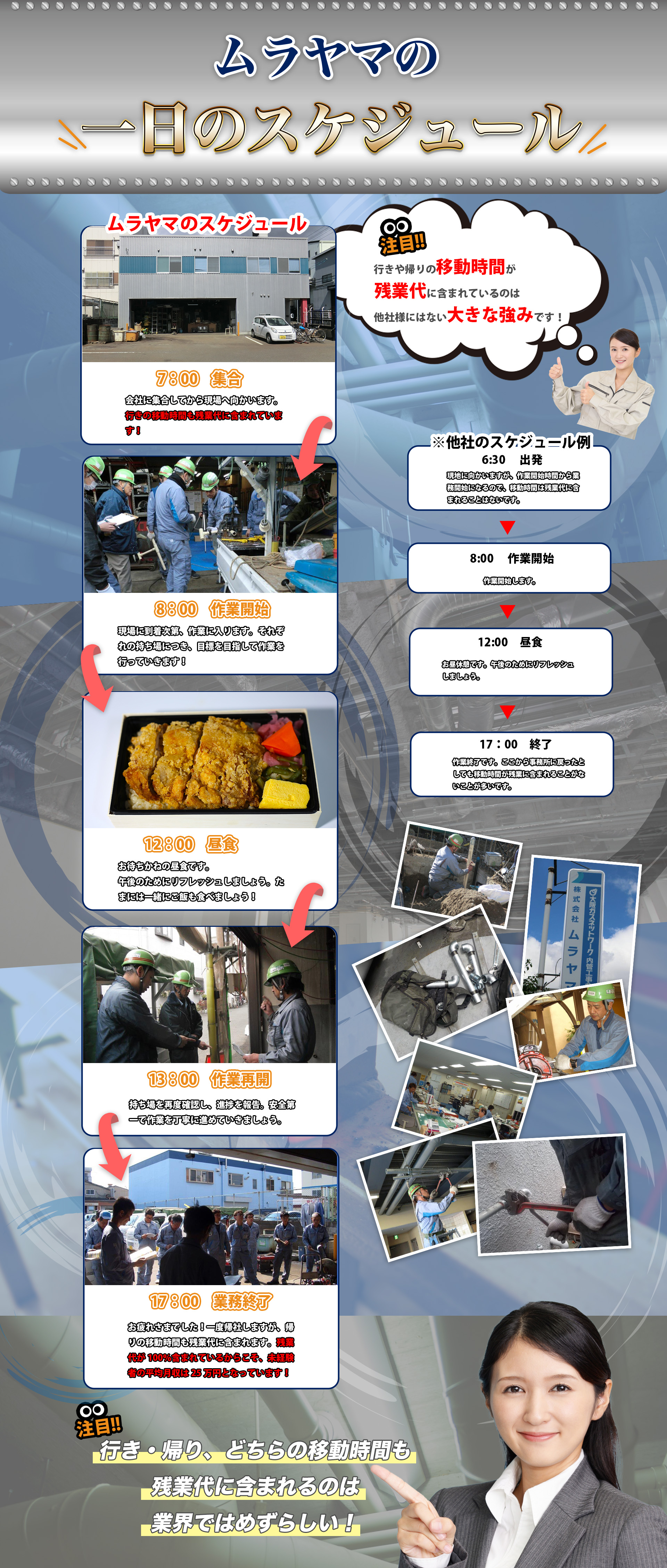 ムラヤマの１日の仕事の流れをご紹介します