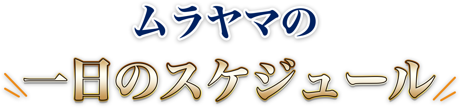ムラヤマの１日のスケジュール